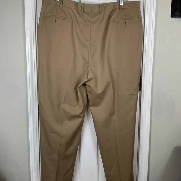 JB Britches camel colored mens dress pants size 44R. 100% worsted wool, Italy - Picture 4 of 6